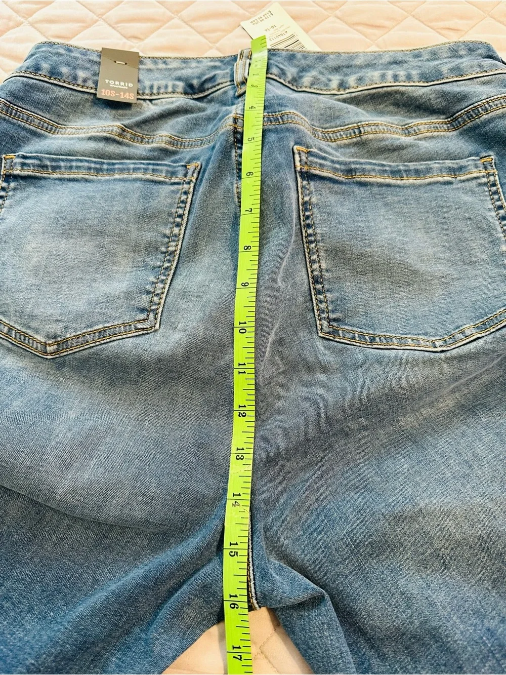 NWT Torrid Trio Fit Slim Boot Limitless Stretch Mid-Blue Straight Jeans - 10-14
